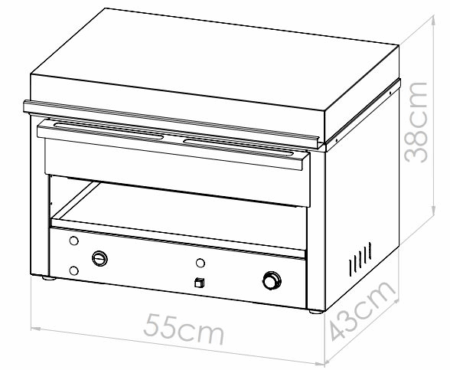 Parrilla Electrica con Mantenedor Calefaccionado - Imagen 4