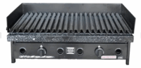Parrilla A Gas 80 X 45 Enlozada Con Faldon