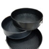 Set De 3 Moldes Para Tortas y Bizcochuelos Antiadherente Desmontble Teflonada