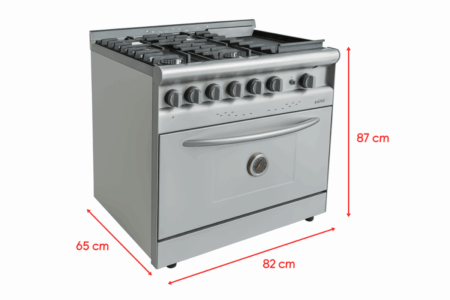 Cocina Saho Jitaku 4 Hornallas con Plancha Puerta Ciega 820 - Imagen 4