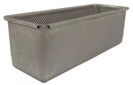 Molde Pan Lactal Miga 24x10x10cm Sin Tapa Chapa Aluminizada - Imagen 3
