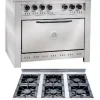 Cocina Industrial Cfhh 100 Cm 6 Hornallas Gas Corbelli - Imagen 2