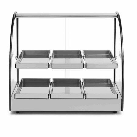 Mantenedor Comida Caliente Curvo Luz Led 220v 47cm 2n Warmer - Imagen 2