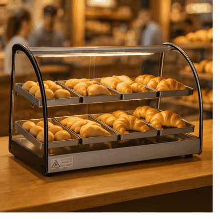 Mantenedor Comida Caliente Curvo Luz Led 220v 62cm 2n Warmer - Imagen 5