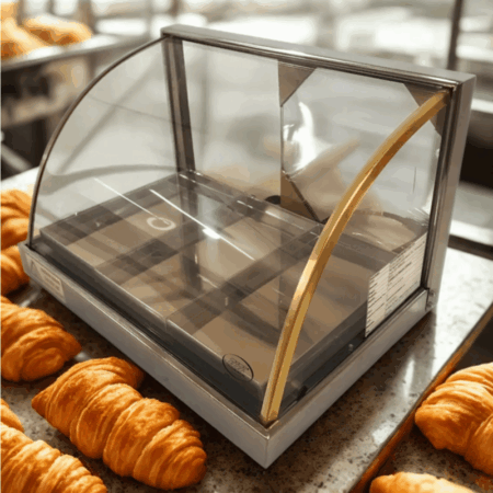 Mantenedor De Comida Caliente Curvo Eléctrico 48 Cm Warmer - Imagen 5