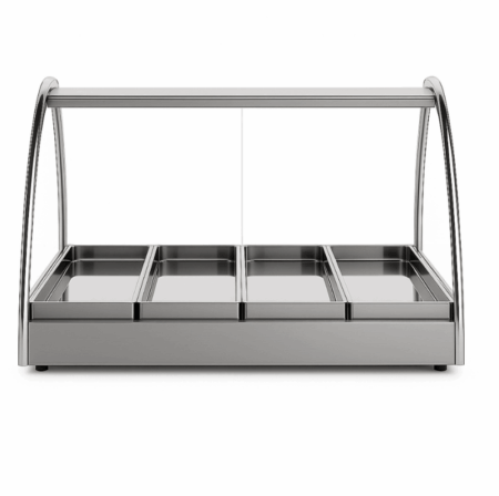 Mantenedor Comida Caliente Curvo Eléctrico 62cm Warmer Led - Imagen 2