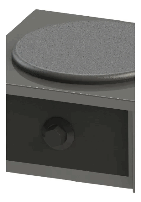 Anafe Industrial Electrico De Una Hornalla Pro 2.6 Kw 220v - Imagen 2