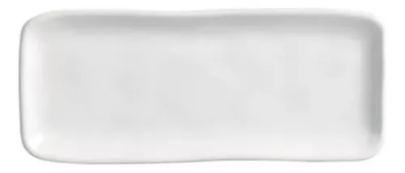Set X6 Fuente Rectangular 22x9.5cm New White Porto Brasil