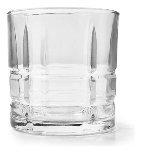 Set X 6 Vaso Vidrio Labrado Deli Glass 340 Cc Color Transparente