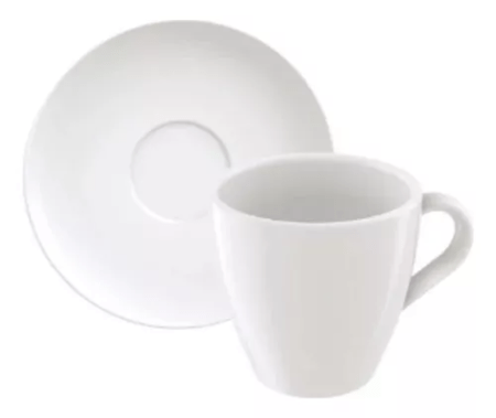 Set Juego Taza Y Plato Capuccino Tramontina Paola X6