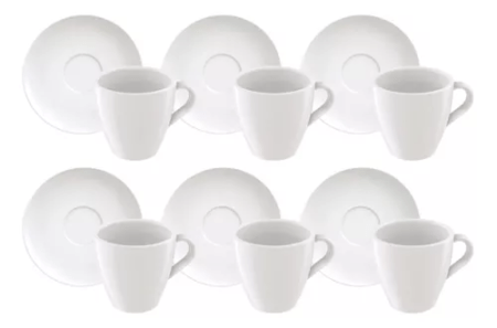 Set Juego Taza Y Plato Capuccino Tramontina Paola X6 - Imagen 2