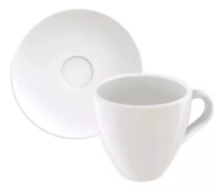 Set Juego Taza Y Plato Expresso Tramontina Paola X 6