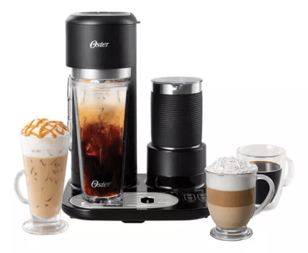 Cafetera De Filtro Oster Latte 4 En 1 Con Espumador Tdc02b