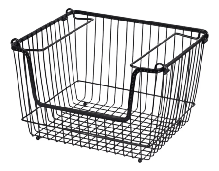 Rack Apilable De Metal Negro Nonfork