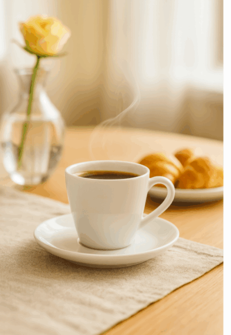Set Taza Café Porcelana 70ml Tramontina Leonora X4 - Imagen 3