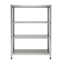 Estantería Acero Inox 4 Niveles Ajustable