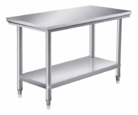 Mesada De Trabajo Profesional Desarmable Acero Inox 90cm