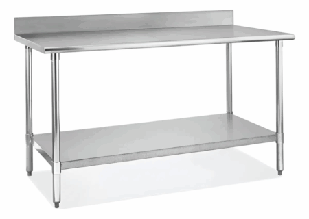 Mesada Profesional Desmontable Con Zocalo Acero Inox 150cm