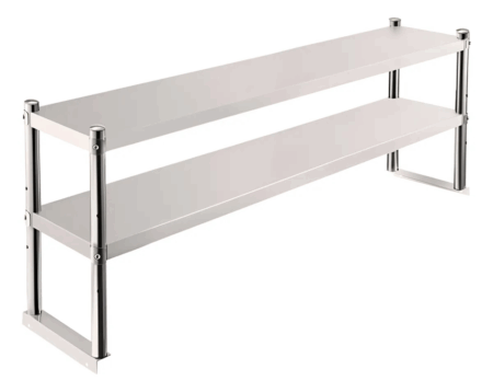 Estanteria Sobre Mesada Doble Piso Acero Inoxidable 150cm - Imagen 2