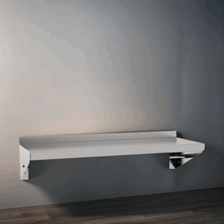 Estante De Pared Profesional Repisa Acero Inoxidable 120cm - Imagen 2
