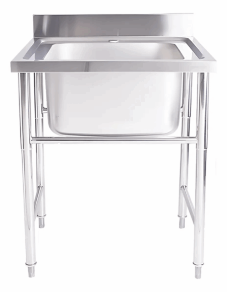 Bacha De Cocina Simple Profesional Acero Inoxidable 60cm