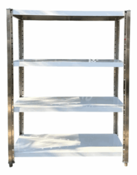 Estantería Acero Inox 4 Niveles Ajustable