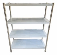 Estanteria De Almacenaje Gastronomica 4 Niveles Acero Inox
