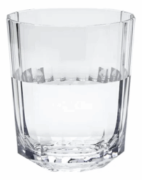 Vaso De Acrilico Facetado 400ml Plus Market