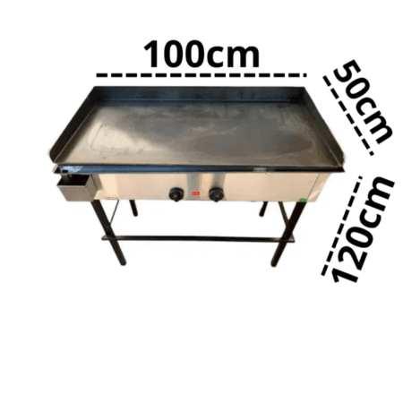 Plancha Hamburguesera A Gas Rovesco 1000x500 - Imagen 3