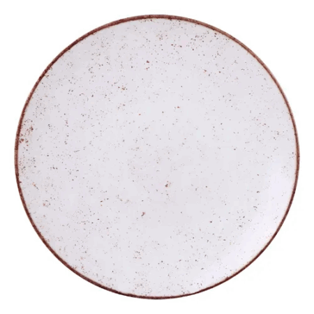 Plato Playo De Porcelana 28cm Tramontina Rustico Marron
