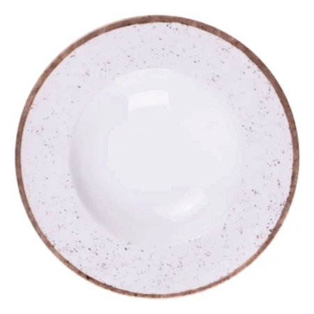 Plato De Pasta De Porcelana 27cm Rustico Marron Tramontina - Imagen 2