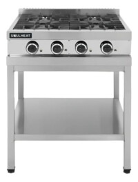 Anafe Acero Inoxidable 4 Hornallas 70cm Soulheat Multigas Plateado