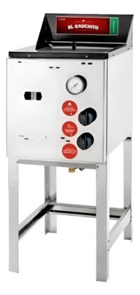 Freidora A Gas El Gauchito Ultra Rapida 10 Lts Acero Inox Natural