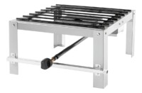 Anafe De Piso Gas Dragon Acero Inoxidable 50cm Sol Real Plateado Envasado